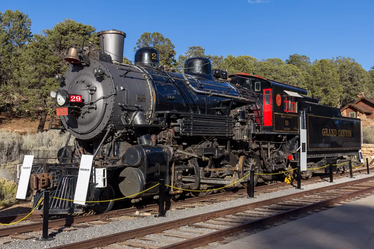 A Grand Canyon Railway steam locomotive