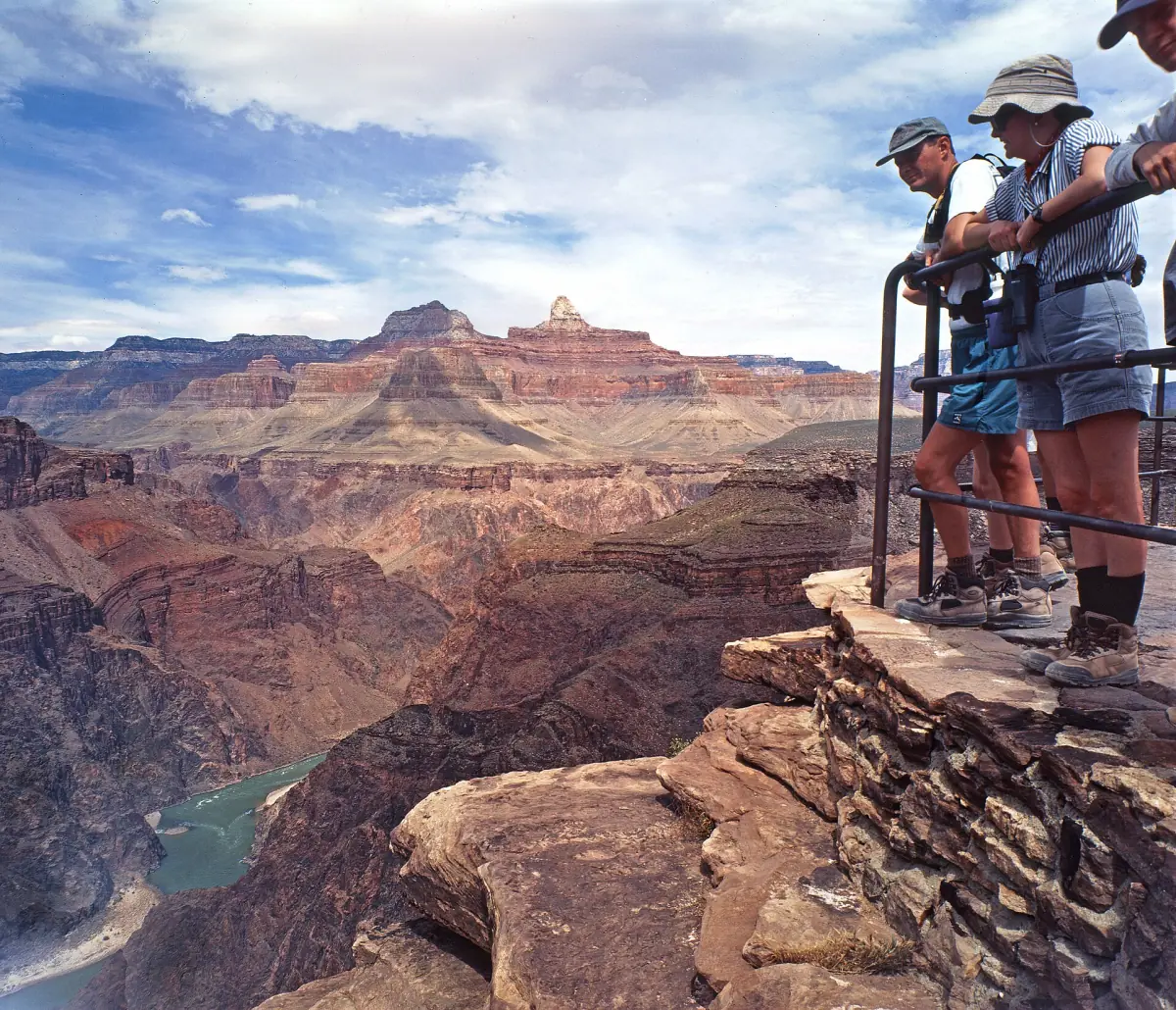 The view from Plateau Point below the Bright Angel Trail